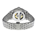 Tissot Le Locle Jam Tangan Tali Baja Perak Dial Hitam Otomatis Untuk Pria - T41.1.483.53