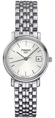 Tissot T Classic Desire Silver Dial Silver Mesh Bracelet Watch for Men - T52.1.481.31