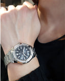Jam Tangan Tag Heuer Aquaracer Quartz Diamonds Black Dial Silver Steel Strap untuk Wanita - WAY131P.BA0748