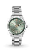 Tag Heuer Carrera Date Automatic 18K Green Dial Silver Steel Strap Watch for Women - WBN2312.BA0001