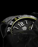 Tag Heuer Formula 1 Chronograph Senna Black Dial Black Leather Strap Watch for Men - CAZ101AJ.FC6487