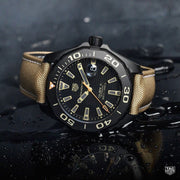 Tag Heuer Aquaracer 300 Calibre 5 Automatic Black Dial Brown Nylon Strap Watch for Men - WAY208C.FC6383