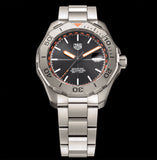 Tag Heuer Aquaracer Bamford Automatic Black Dial Grey Steel Strap Watch for Men - WAY208F.BF0638