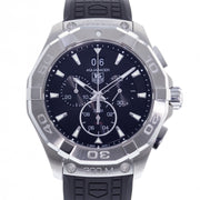 Tag Heuer Aquaracer Chronograph Black Dial Black Rubber Strap Watch for Men - CAY1110.FT6041