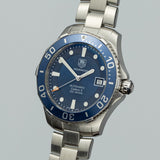 Tag Heuer Aquaracer Caliber 5 Automatic Blue Dial Silver Steel Strap Watch for Men - WAN2111.BA0822