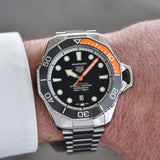 Tag Heuer Aquaracer Professional 1000 Superdiver Automatic Black Dial Silver Steel Strap Watch for Men - WBP5A8A.BF0619