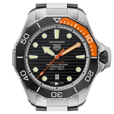 Tag Heuer Aquaracer Professional 1000 Superdiver Automatic Black Dial Silver Steel Strap Watch for Men - WBP5A8A.BF0619