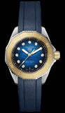 Tag Heuer Aquaracer Professional 200 Automatic Diamonds Blue Dial Blue Rubber Strap Watch for Women - WBP2450.FT6215