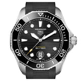 Tag Heuer Aquaracer Professional 300 Automatic Black Dial Black Rubber Strap Watch for Men - WBP201A.FT6197