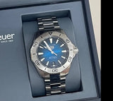 Tag Heuer Aquaracer Professional 200 Automatic Blue Dial Silver Steel Strap Watch for Men - WBP2111.BA0627