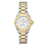 Tag Heuer Aquaracer Quartz Mother of Pearl Dial Two Tone Steel Strap Watch for Men - WBD1420.BB0321