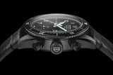 Tag Heuer Autavia Chronometer Flyback Chronograph Black Dial Black Leather Strap Watch for Men - CBE511C.FC8280