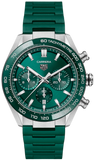 Tag Heuer Carrera Chronograph 44mm Green Dial Green Steel Strap Watch for Men - CBN2A1N.FT6238