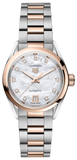 Tag Heuer Carrera Date Automatic Mother of Pearl Dial Two Tone Steel Strap Watch for Women - WBN2450.BD0569