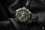 Tag Heuer Formula 1 Chronograph Senna Black Dial Black Leather Strap Watch for Men - CAZ101AJ.FC6487