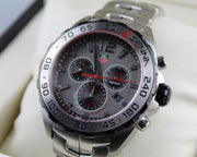 Tag Heuer Formula 1 Special Edition Chronograph Grey Dial Silver Steel Strap Watch for Men - CAZ1012.BA0883