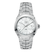 Tag Heuer Link Quartz Mother of Pearl Dial Silver Steel Strap Watch for Women - WBC1310.BA0600