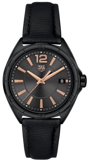 Tag Heuer Formula 1 Quartz Black Dial Black Leather Strap Watch for Women - WBJ1314.FC8230