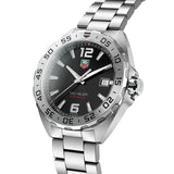 Tag Heuer Formula 1 Black Dial Silver Steel Strap Watch for Men - WAZ1112.BA0875
