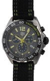 Tag Heuer Formula 1 Quartz Chronograph Grey Dial Black Nylon Strap Watch for Men - CAZ101AG.FC8304