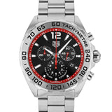 Jam Tangan Pria Tag Heuer Formula 1 Chronograph Dial Hitam Tali Baja Perak - CAZ101Y.BA0842