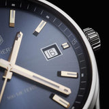 Jam Tangan Tag Heuer Carrera Quartz dengan Dial Biru dan Tali Kulit Anak Sapi Biru untuk Wanita - WAR1112.FC6391