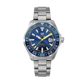 Tag Heuer Aquaracer Caliber 5 Match Timer Shinji Kagawa Edition Blue Dial Silver Steel Strap Watch for Men - WAY201H.BA0927