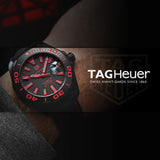 Tag Heuer Aquaracer Caliber 5 Black Dial Black Nylon Strap Watch for Men - WAY208A.FC6381