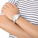 Jam Tangan Wanita Tag Heuer Aquaracer Diamonds White Dial Two Tone Steel Strap - WAY131H.BA0914