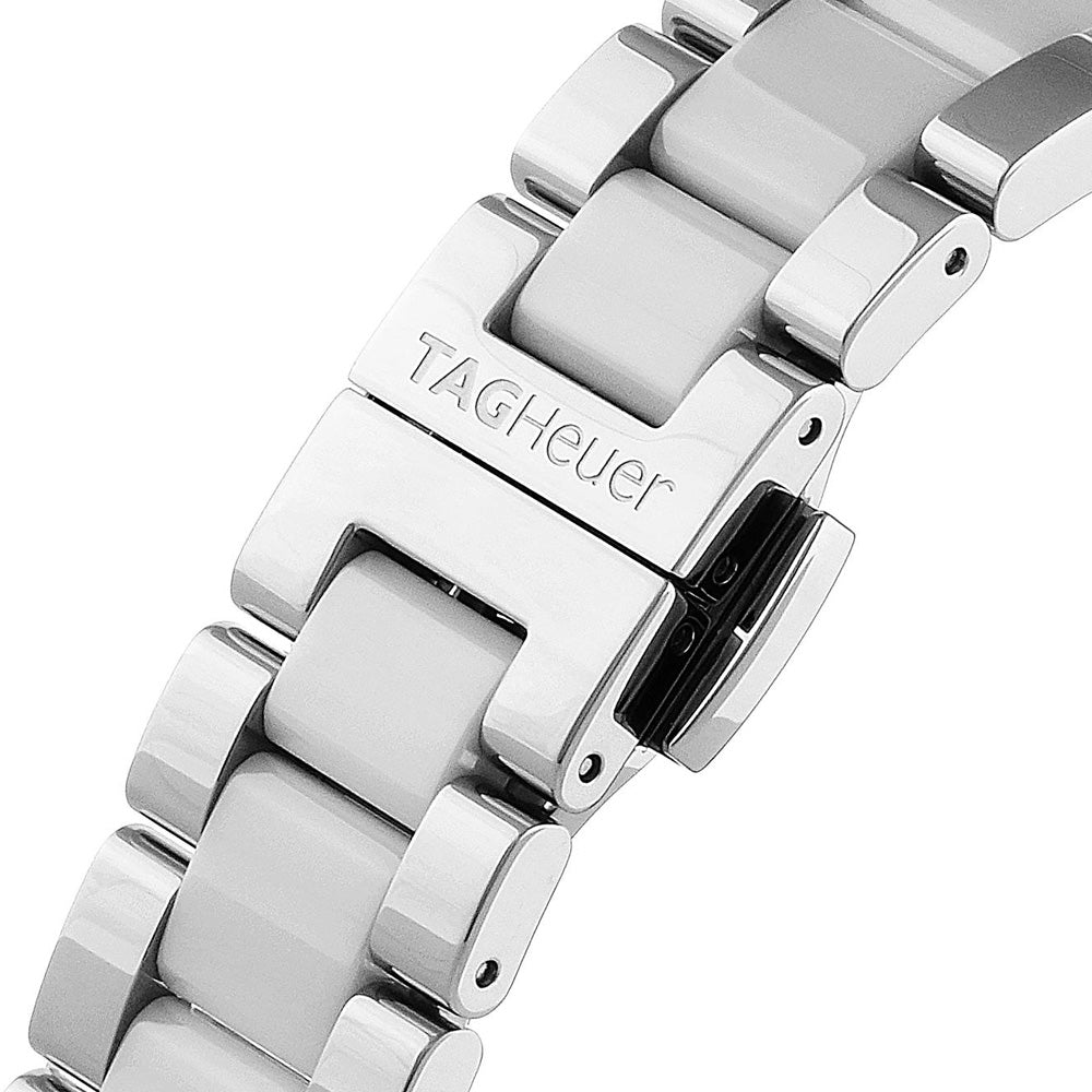 Jam Tangan Wanita Tag Heuer Aquaracer Diamonds White Dial Two Tone Steel Strap - WAY131H.BA0914