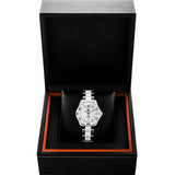 Tag Heuer Aquaracer Jam Tangan Tali Baja Dua Warna Dial Putih Berlian untuk Wanita - WAY131H.BA0914