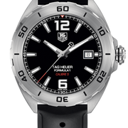 Tag Heuer Formula 1 Automatic Black Dial Black Rubber Strap Watch for Men - WAZ2113.FT8023