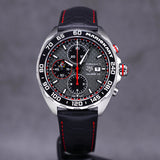 Tag Heuer Formula 1 Mario Kart Chronograph Black Dial Black Leather Strap Watch for Men - CAZ201E.FC6517