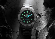 Tag Heuer Aquaracer Professional 200 Solargraph Quartz Black Dial Silver Steel Strap Watch for Men - WBP1180.BF0000