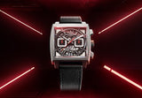 Tag Heuer Monaco Automatic Chronograph Grey Dial Black Nylon Strap Watch for Men - CBL2183.FT6236
