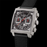 Tag Heuer Monaco Automatic Chronograph Grey Dial Black Nylon Strap Watch for Men - CBL2183.FT6236