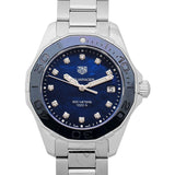 Tag Heuer Aquaracer Diamonds Blue Dial Silver Steel Strap Watch for Women - WAY131L.BA0748