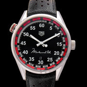 Tag Heuer Carrera Muhammad Ali Calibre 5 Black Dial Black Leather Strap Watch for Men - WAR2A11.FC6337