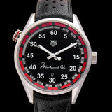 Tag Heuer Carrera Muhammad Ali Calibre 5 Black Dial Black Leather Strap Watch for Men - WAR2A11.FC6337