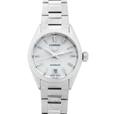 Tag Heuer Carrera Mother of Pearl Dial Silver Steel Strap Watch for Women - WBN2410.BA0621