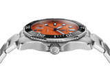 Tag Heuer Aquaracer Professional 300 Diver Automatic Orange Dial Silver Steel Strap Watch for Men - WBP201F.BA0632