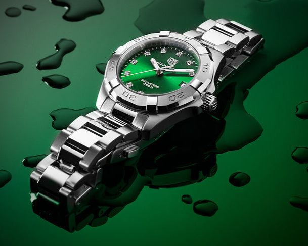 Tag Heuer Aquaracer Emerald Green Dial Watch for Women