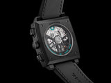 Tag Heuer Monaco Automatic Chronograph Black Dial Black Nylon Strap Watch for Men - CBL2184.FT6236
