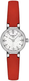 Tissot Lovely Round Mother of Pearl Dial Red Leather Strap Watch for Women - T140.009.16.111.00