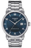 Tissot Luxury Powermatic 80 Blue Dial Silver Steel Strap Jam Tangan Untuk Pria - T086.407.11.047.00