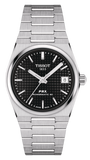 Tissot PRX Powermatic 80 Black Dial Silver Steel Strap Watch for Men - T137.207.11.051.00