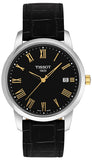 Tissot T Classic Dream Black Dial Black Leather Strap Watch for Men - T033.410.26.053.01