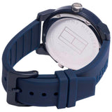 Tommy Hilfiger Denim Blue Dial Blue Rubber Strap Watch for Men - 1791556