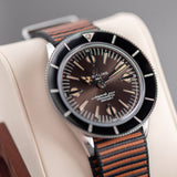 Breitling Superocean Heritage '57 Outerknown Brown Dial Brown NATO Strap Watch for Men - A103703A1Q1W1