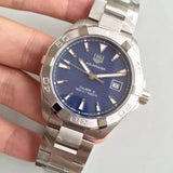Jam Tangan Pria Tag Heuer Aquaracer Automatic Blue Dial Silver Steel Strap - WAY2112.BA0928